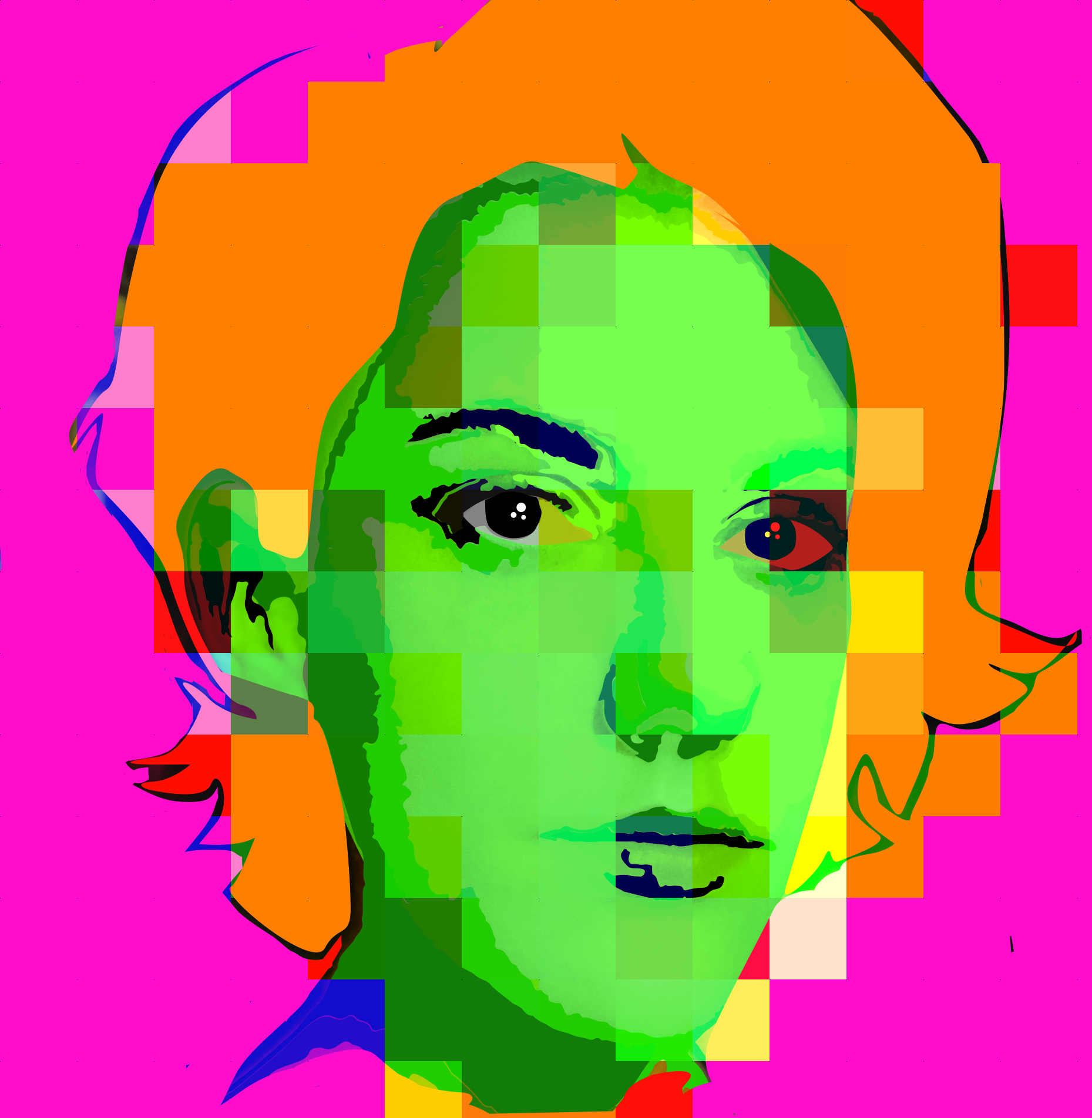 Digital portrait of Jeannine